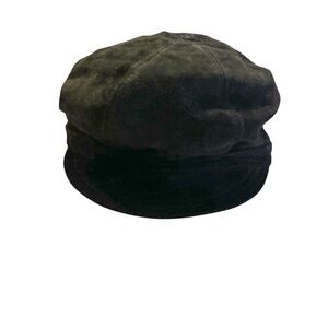 KOKIN Women’ Packable Black Suede Newsboy Hat | Vintage